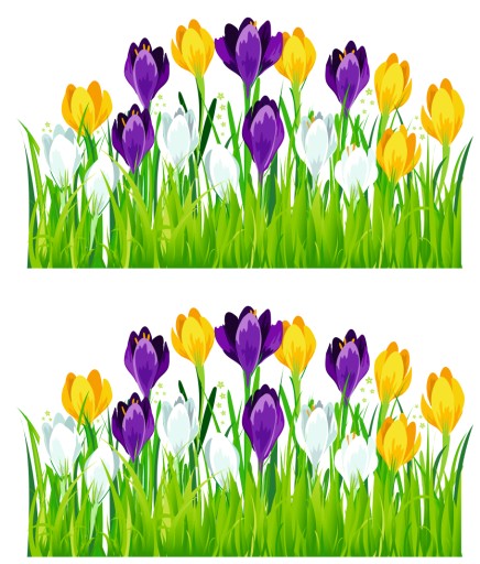 OBOJSTRANNÁ JARNÁ DEKORÁCIA NA OKIENKO - LÚČNE CROcuses (2 KS) - LearnHow