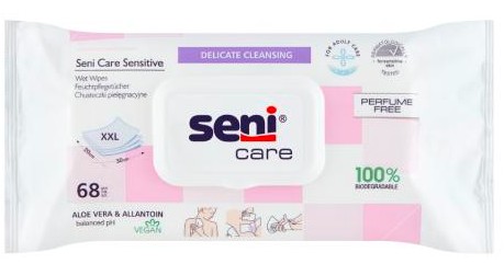 SENI CARE SENSITIVE ošetrujúce obrúsky 68 ks