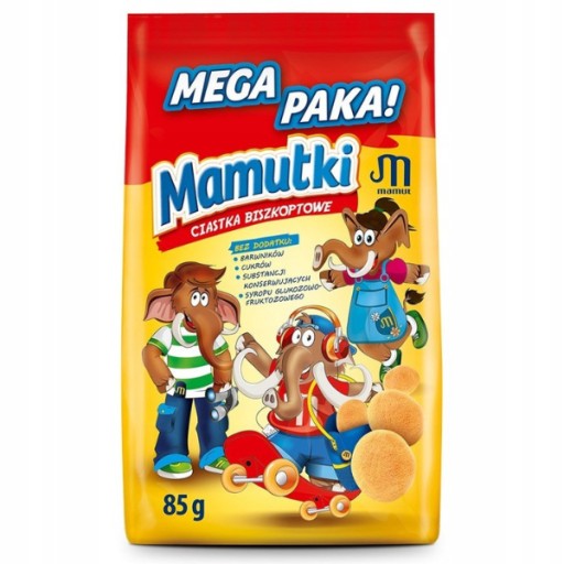 Mamutki - piškóty bez pridaného cukru 85g
