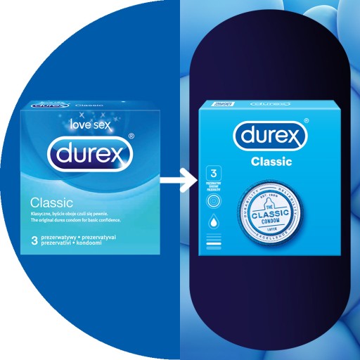 DUREX Classic kondómy 3 ks