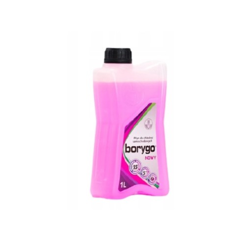 BORYGO NEW ružová kvapalina do chladiča -35 1L