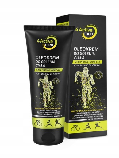 4 AKTÍVNI MUŽI - OLEJOVÝ KRÉM NA HOLENIE NA TELO 3V1 200ml