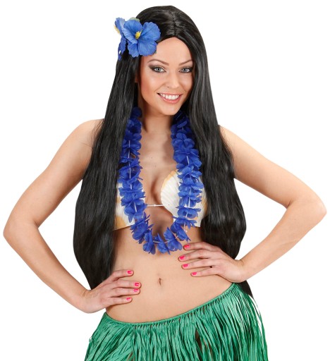 Havajský náhrdelník Hawaii Flowers Blue Aloha