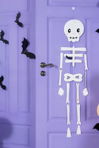 Papierová dekorácia Netopiere, 19-29 cm, čierna (