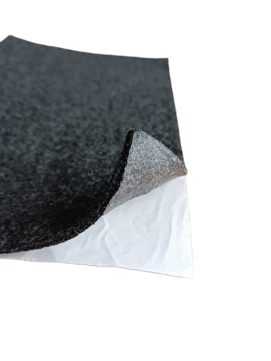 PLSTENÁ PODLOŽKA ANTRACITOVÁ GRAFITOVÁ MELANGE 4 MM SAMOLEPIACA POD NÁBYTOK 20X30CM