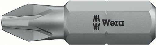 Tvrdo tvárny bit 1/4 DIN3126C6.3 PZ2x25mm Wera