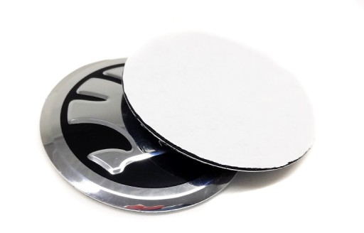 vypuklý hliníkový samolepiaci emblém pre Škoda 56mm