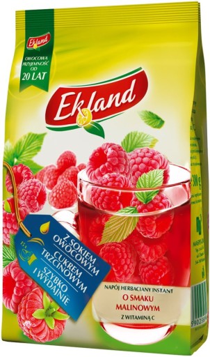 EKLAND Malinový čajový nápoj 300g
