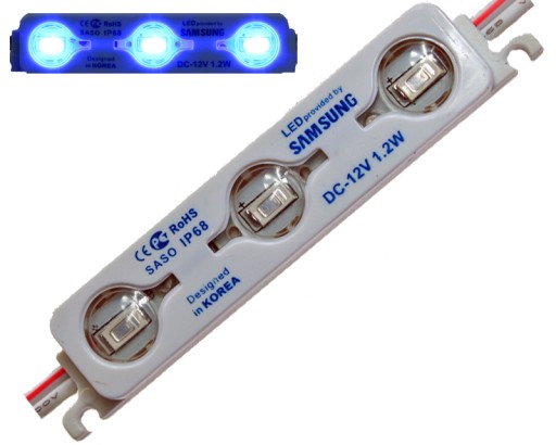 LED MODUL SAMSUNG LED 1,2W MODRÁ ŠOŠOVKA