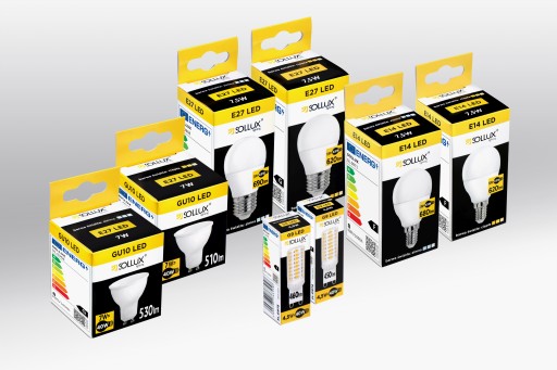 SOLLUX LED guľová žiarovka E27 4000K STUDENÁ 7,5W 690lm