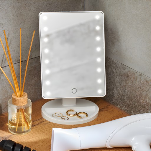 OSVETLENIE MAKEUP ZRKADLO LED ZRKADLO S NASTAVITEĽNÝM JASOM SVETLA