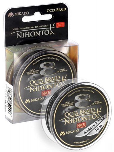 Mikado Nihonto Octa Braid 0,18 čierna 10m
