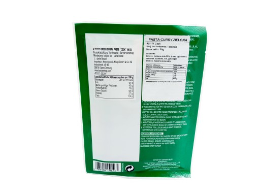GREEN CURRY PASTE 50g GREEN COCK ZNAČKY THAJSKO