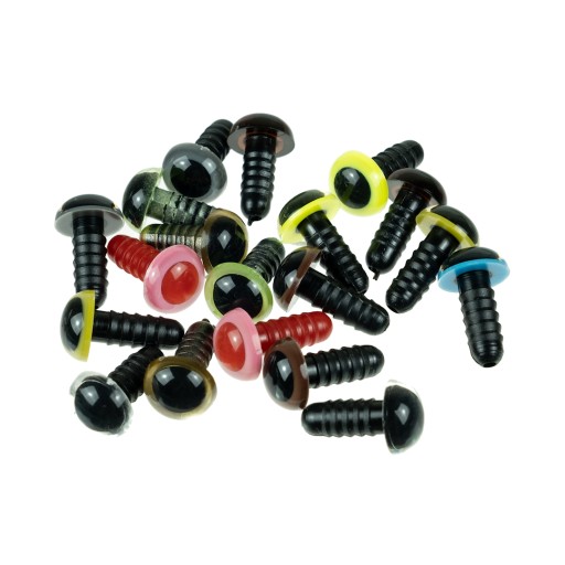 5 párov očiek, 10mm krimpovacie očká, mix farieb