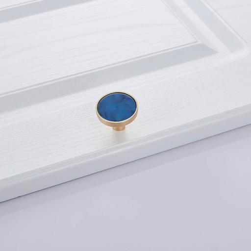 Knoflík Vešiak ALISMA nábytková úchytka modrá 32mm