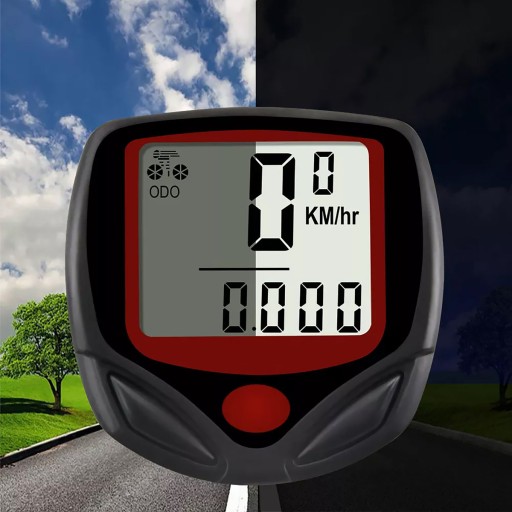 BICYKLOVÝ PULT VODEODOLNÝ DISPLEJ 14 LCD FUNKCIÍ RÝCHLOSŤ NAJETÝCH KM