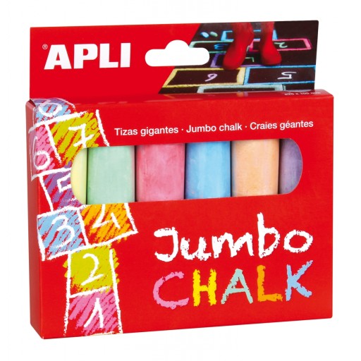 Kriedy Jumbo Apli Kids - 6 farieb