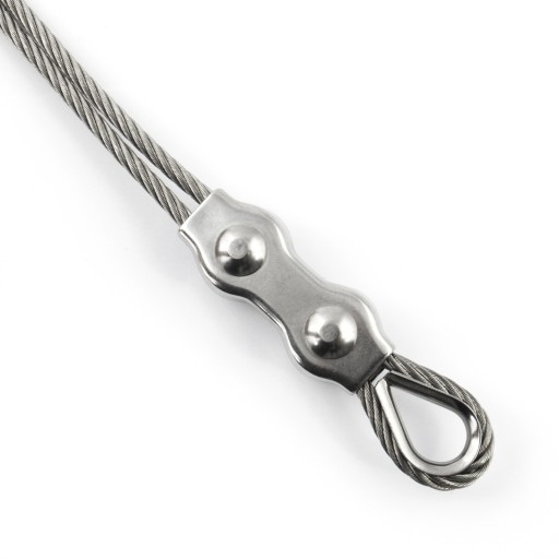 SEDLO DVOJITÁ SVORKA 5mm NEREZOVÁ INOX Odolná voči kyselinám 1 ks.