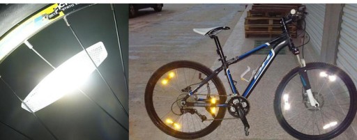 4x REFLEXNÉ REFLEXY PRE RÝCHLU INŠTALÁCIU KOLESOVÝCH Lúčov