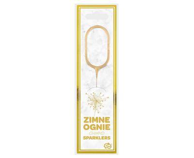 Zlaté prskavky ČÍSLO číslo 0, 17cm