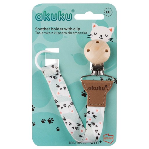 Prívesok na cumlík RIBBON pre mačacie dievčatko