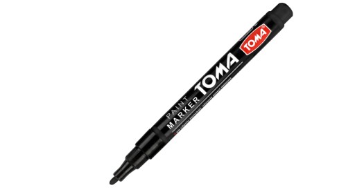 TOMA Olejová farba v pere Black Permanent