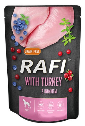 Mokré krmivo RAFI pre dospelých psov - mix 4 príchutí - 4x300g vrecúško