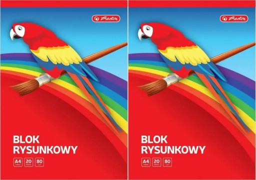 Herlitz A4 blok na kreslenie, 20 listov, biela x 2 KS