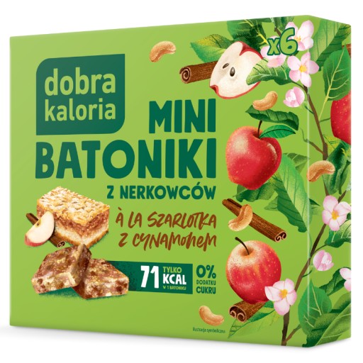 Dobra Caloria Mini TYČINKY JABLČNÁ TORTA ŠKORICA 102g