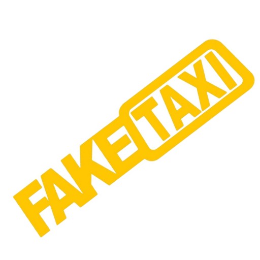 FAKE TAXI nálepka na autá, autá, motorky, 20CM