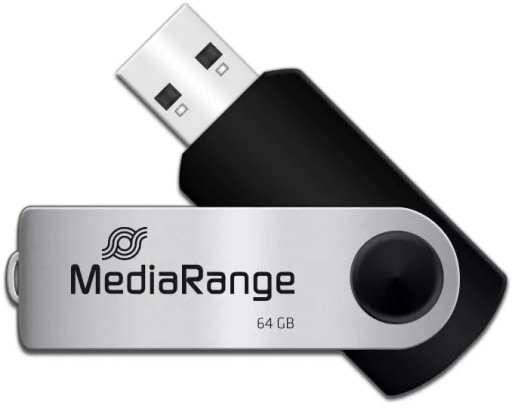 Reverzibilná USB 2.0 pamäťová jednotka MediaRange 64 GB