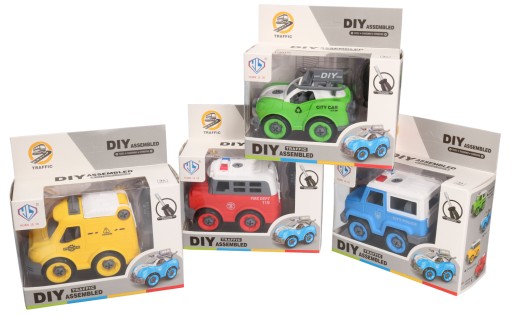 Otáčacie auto LITTLE DIY 4 dizajny! 7294