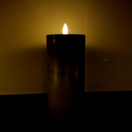 SVIEČKA NA AKUMULÁTOROV 15CM BETONOVÝ EFEKT LED SVIEČKA VLOŽKA PLAMEŇ PLAMEŇ