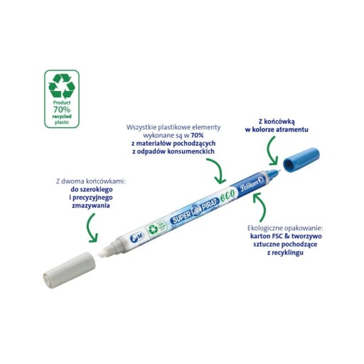 Guma na pero Pelikan Super-Pirat Eco 850M 1