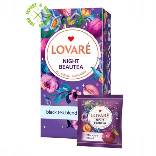 Čaj Lovare, expresná čajová zmes Night Beautea, 24 sáčkov x 2g
