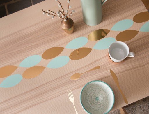 Nábytková dyha Dekoratívna lepiaca fólia Mint Farba Lesk 45x50cm DIY