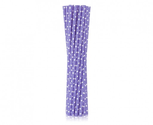 PAPIEROVÉ FIALOVÉ SLAMKY S ČLÁNOKMI 12KS 20 CM