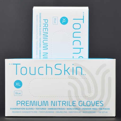 nitrilové rukavice. modrá Touchskin XL 100 ks