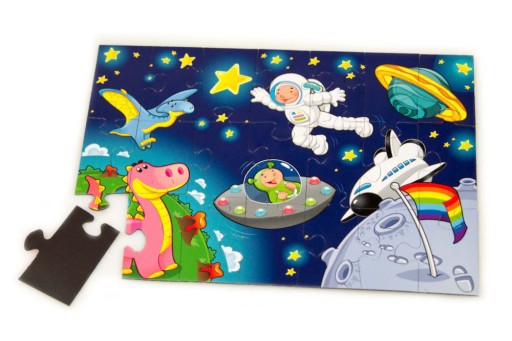 Magnetické puzzle bloky magnet KOSMOS 21 ks