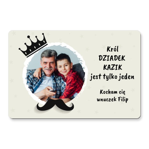 Fotomagnetka s fotkou na chladničku ZA DARČEK, veľká fotomagnetka 15x10