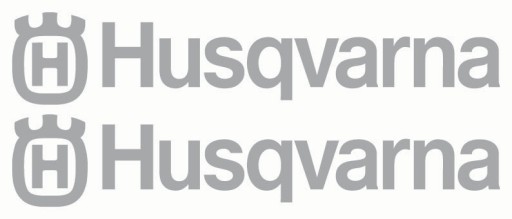 Nálepky HUSQVARNA 25cm 2ks STRIEBORNÉ