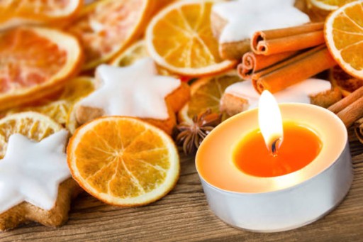 Ohrievače vonných sviečok Bispol Aura p15-30-63 ORANŽOVÉ - 30 kusov