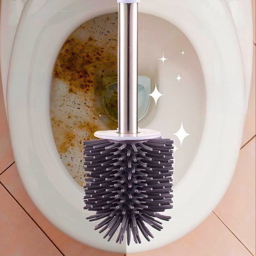 SILIKÓNOVÁ WC KEFA DO KÚPEĽNE, ANTIBAKTERIÁLNA, ZÁVESNÁ
