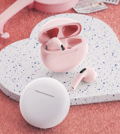 BEZDRÔTOVÉ SLÚCHADLÁ PRO 6 BLUETOOTH 5.3 + POWERBANK + KÁBEL USB TYPU C