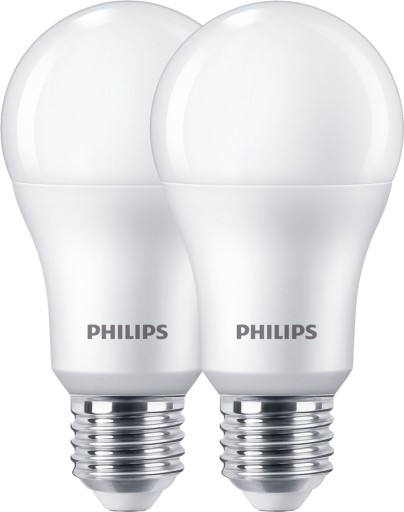 PHILIPS SET 2x E27 LED žiarovka 13W = 100W 2700K TEPLÁ BIELA 1521lm A67