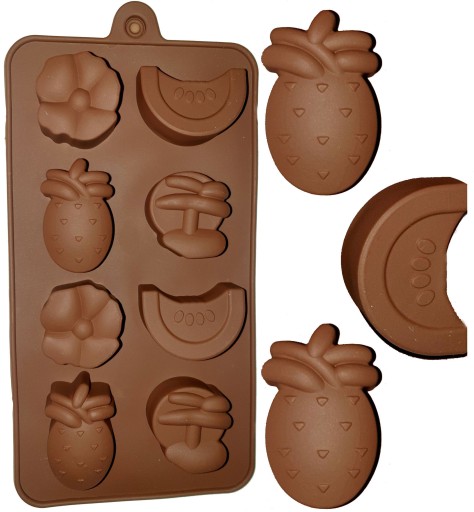 SILIKÓNOVÁ FORMA na cukrovú pastu čokoládové pralinky MACKO PÚ 2 ks