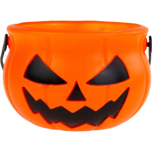 Halloween tekvicový košík, vedierko, taška, nádoba na sladkosti