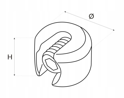 Svorka ROPE STOPPER NEREZ NEREZ 4mm 1 ks.