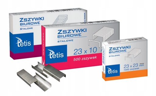 Spony Tetis GZ101, veľkosť 24/8 mm, 500 kusov