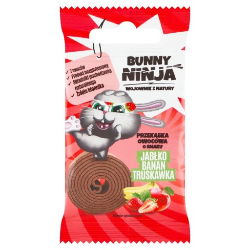 Zajačik NINJA Chuťovka s príchuťou jablko-banán-jahoda